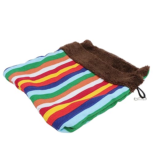 TOYANDONA 1 Stück Schlafsack für Haustiere haustierbett pet Bed Kleintier Schlafsack Hamster Schlafsack hinzufügen Nest Haustierbedarf Warme Hängetasche für Haustiere Polyester Colorful von TOYANDONA