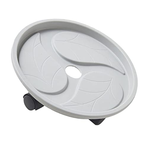 TOYANDONA 1 Stück Verdickte Plastikschale Pflanzenuntersetzer Anlage Pflanzschale Pflanzentopf Abnehmbares Blütenschubstaber Rollfuß für Blumentöpfe Grey von TOYANDONA