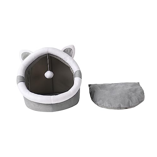 TOYANDONA 1 Stück Warmes Katzennest Katzen Kleines Katzenhaus Indoor Katzenunterschlupf Katzenbett Gemütliches Beheiztes Katzenhaus Kätzchenplüsch Aus Weichem Katzenhaustier Für Selbst von TOYANDONA