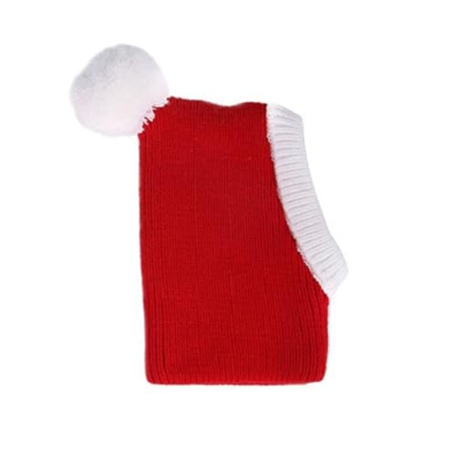 TOYANDONA 1 Stück Weihnachtliches Haustier für Katzen Lustiges Weihnachtskostüm Dekorativer Kopfüberzug Rot für Festliche Anlässe und Atmungsaktiv für Weihnachtsfeiern von TOYANDONA