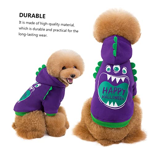 TOYANDONA 1 Stück lustige hundekleidung Halloween-Hund windhund Kleidung Halloween-Haustierkleidung Hundebekleidung klein Hündchen Haustierbekleidung für Hunde Hundekostüme Polyester Violett von TOYANDONA