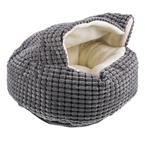 TOYANDONA 1 Stück warmes Haustierbett Gemütliches Katzenbett Winternest für Schlafhäuser für Katzen Großes Katzenbett Katze winterbett warmes Katzenhaus Maiswolle Grau TOYANDONA 1 Stück warmes Haustierbett Gemütliches Katzenbett Winternest für Schlafhäuser für Katzen Großes Katzenbett Katze winterbett warmes Katzenhaus Maiswolle Grau von TOYANDONA