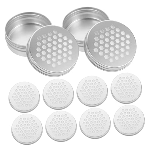 TOYANDONA 10 Stück Aluminiumbox mit Hohlgewinde Behälter für Duft -Diffusor für zu Hause bürozubehör bürogadges Aromazerstäuber Aromadiffusor aus Aluminium von TOYANDONA