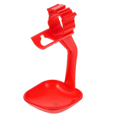 TOYANDONA 10 Stück Hühnerbecher Hühner-Trinkbecher Hühnertränke Bewässerung hühnerwassertrinker Taubenfütterungsbecher Wasserbecher für Hühnerfutter Vogel Wasserschale Plastik rot von TOYANDONA