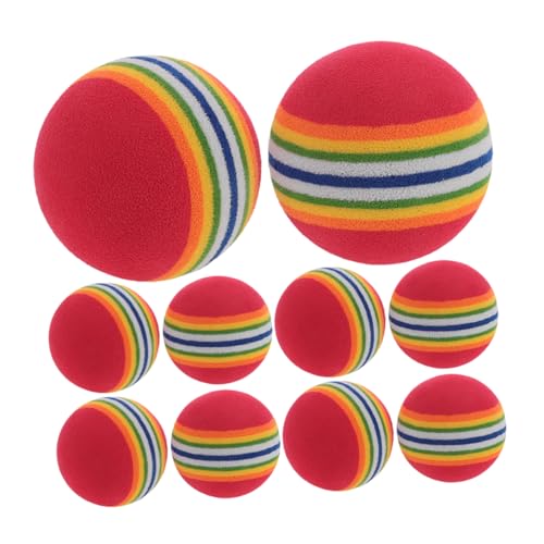 TOYANDONA 10 Stück Regenbogenball Für Haustiere Interaktives Für Hunde Ballspielzeug Für Hunde Regenbogen-katzenspielzeugbälle Hundezahlerspielzeug Hundeseilball Eva TOYANDONA 10 Stück Regenbogenball Für Haustiere Interaktives Für Hunde Ballspielzeug Für Hunde Regenbogen-katzenspielzeugbälle Hundezahlerspielzeug Hundeseilball Eva von TOYANDONA