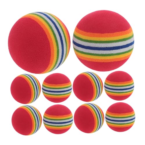 TOYANDONA 10 Stück Regenbogenball für Haustiere Hund behandeln Ball Kauspielzeug für Welpen zum Zahnen Welpen kauen Kauspielzeug für Hunde Hundeseilball Eva TOYANDONA 10 Stück Regenbogenball für Haustiere Hund behandeln Ball Kauspielzeug für Welpen zum Zahnen Welpen kauen Kauspielzeug für Hunde Hundeseilball Eva von TOYANDONA
