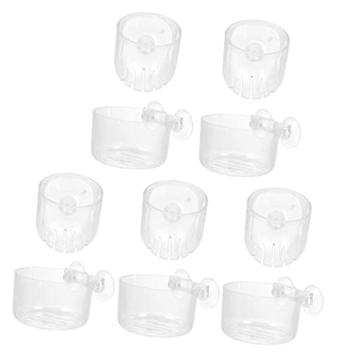 TOYANDONA 10 Stück Teiliges Aquarium Pflanzenhalter aus Langlebigem Acryl mit Saugnäpfen Vielseitig als Unterwasser Pflanzentopf und Bloodworm Feeder für Fischbecken Dekoration und TOYANDONA 10 Stück Teiliges Aquarium Pflanzenhalter aus Langlebigem Acryl mit Saugnäpfen Vielseitig als Unterwasser Pflanzentopf und Bloodworm Feeder für Fischbecken Dekoration und von TOYANDONA