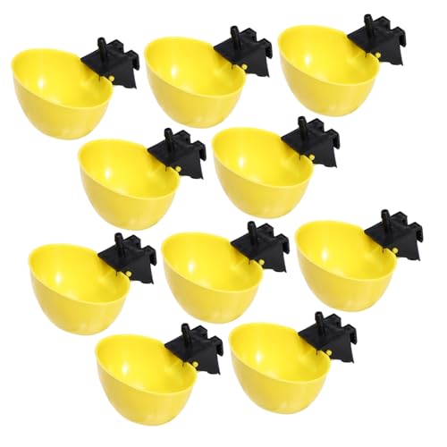TOYANDONA 10 Stück Teiliges Automatische Vogel wassernäpfe Gelb Langlebige Verformungsfeste Tränkschalen für Tauben Wachteln Hühner Einfacher Reinigung Geeignet für Schlauchanschluss TOYANDONA 10 Stück Teiliges Automatische Vogel wassernäpfe Gelb Langlebige Verformungsfeste Tränkschalen für Tauben Wachteln Hühner Einfacher Reinigung Geeignet für Schlauchanschluss von TOYANDONA