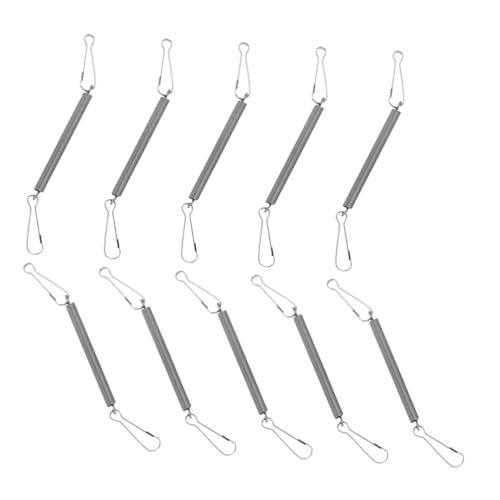 TOYANDONA 10 Stück Teiliges Federhaken für Kleintierkäfige Vielseitige Metallbefestigung für Trinkflaschen und Futterspender Sicherer Verschluss für Kaninchen Meerschweinchen Hamster Gehege TOYANDONA 10 Stück Teiliges Federhaken für Kleintierkäfige Vielseitige Metallbefestigung für Trinkflaschen und Futterspender Sicherer Verschluss für Kaninchen Meerschweinchen Hamster Gehege von TOYANDONA