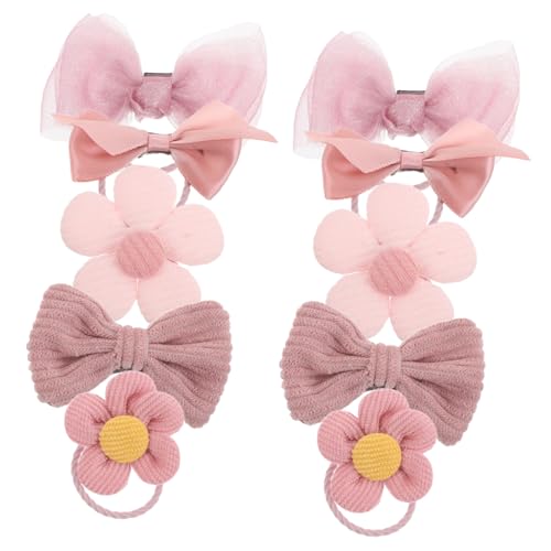TOYANDONA 10 Stück Teiliges Hund Haarschleifen für Kleine Hunde Elastische Hundehaar Schleifen mit Bunten Blumen Schonend und Langlebig Einfach Anzubringen Stilvolle Pflegeaccessoires für von TOYANDONA