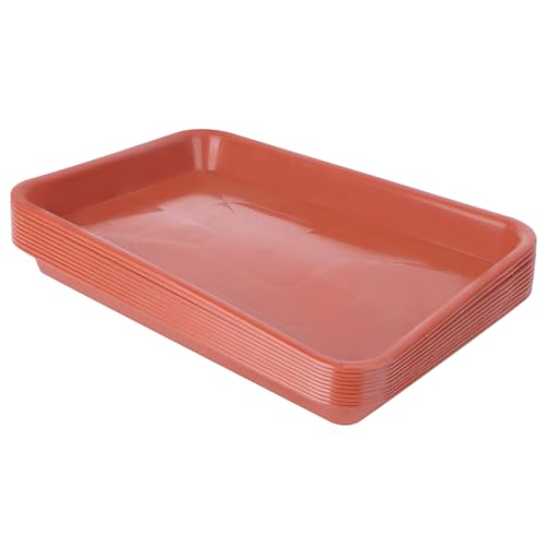 TOYANDONA 10 Stück Teiliges Kunststoff Untersetzer Rechteckige Pflanzschalen für Garten und Langlebig Reinigen für Innen und Außenbereich und Pflanzenpflege TOYANDONA 10 Stück Teiliges Kunststoff Untersetzer Rechteckige Pflanzschalen für Garten und Langlebig Reinigen für Innen und Außenbereich und Pflanzenpflege von TOYANDONA