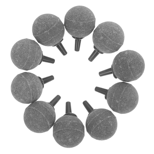 TOYANDONA 10 Stück Teiliges Set Luftsteine für Aquarien Graue Sprudelsteine Langlebige und Wiederverwendbare Ausströmer für Optimale Sauerstoffversorgung im Fischbecken von TOYANDONA