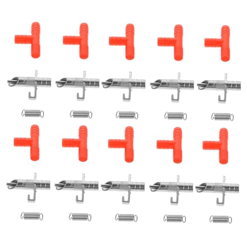 TOYANDONA Kaninchen Tränke Automatische Wassertränke 10 Satz für Kaninchenkäfig und Fütterungsausrüstung Einfache Installation Hygienisch und Sicher für Chinchillas und Frettchen Geeignet von TOYANDONA