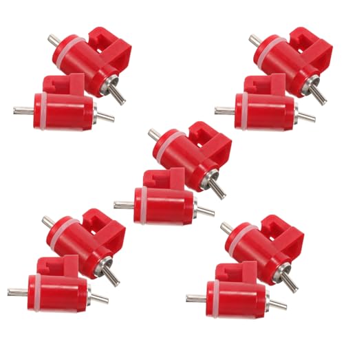 TOYANDONA 10Stücke Automatischer Hühnertränke Nippelspender Teiliges Metallnippel Design Abnehmbar für Küken Hühner und Gänse zu Reinigen Professionelles von TOYANDONA