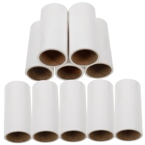 TOYANDONA 10Stücke Fusselroller Nachfüller Effektiver Tierhaarentferner für Zuhause Selbstklebende Reinigungsrollen zur Entfernung von und Fusseln von TOYANDONA
