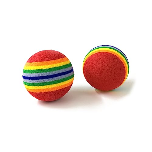 TOYANDONA 12 Stück Eva Regenbogenbälle Interaktive Hundespielzeuge für Welpen Kauball für Training und Spielspaß Draußen TOYANDONA 12 Stück Eva Regenbogenbälle Interaktive Hundespielzeuge für Welpen Kauball für Training und Spielspaß Draußen von TOYANDONA