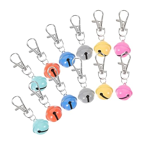 TOYANDONA 12 Stück Hundehalsband Glocke Schild Haustiere winzige Glocke Hängende Glockendekoration Gold mit dekorative Glöckchen für Haustierhalsbänder Katzenbedarf Metall Zufällige Farbe von TOYANDONA