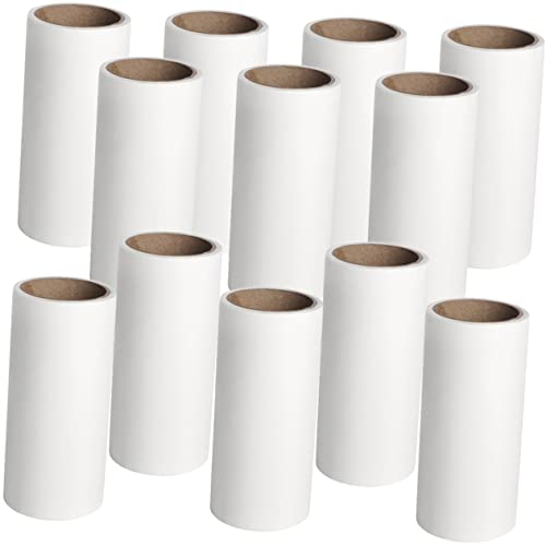 TOYANDONA 12 Stück Roller-Haar-Aufkleber Fusselrolle für Tierhaare riesiger Fusselroller Kleidung klebrig Fusselrolle aus Tierhaaren Reiniger bequemer Fellroller Tierhaarentferner Klebeband von TOYANDONA
