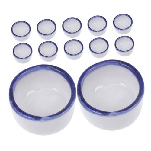 TOYANDONA 12stücke Mini-Keramik-wasserschalen Für Spinnen Vogelspinnen Skorpione Und Kleine Reptilien Platzsparendes Design Einfache Reinigung Transparentes Material Für Optimalen von TOYANDONA