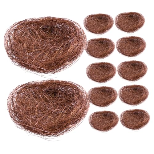 TOYANDONA 12 Stück Teiliges Künstlicher Vogel Nester aus Naturmaterial für Garten und Party Dekoration Accessoire für Ostern Hochzeiten und Gefüllt mit Eiern oder Süßigkeiten TOYANDONA 12 Stück Teiliges Künstlicher Vogel Nester aus Naturmaterial für Garten und Party Dekoration Accessoire für Ostern Hochzeiten und Gefüllt mit Eiern oder Süßigkeiten von TOYANDONA