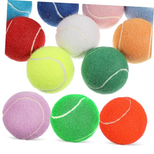 TOYANDONA 12 Stück Teiliges Tennisball für Hunde und Katzen Bunte Strapazierfähige Trainingsbälle aus Robustem mit Glatter Oberfläche Praktischem Mesh Aufbewahrungsbeutel für Spiel und TOYANDONA 12 Stück Teiliges Tennisball für Hunde und Katzen Bunte Strapazierfähige Trainingsbälle aus Robustem mit Glatter Oberfläche Praktischem Mesh Aufbewahrungsbeutel für Spiel und von TOYANDONA