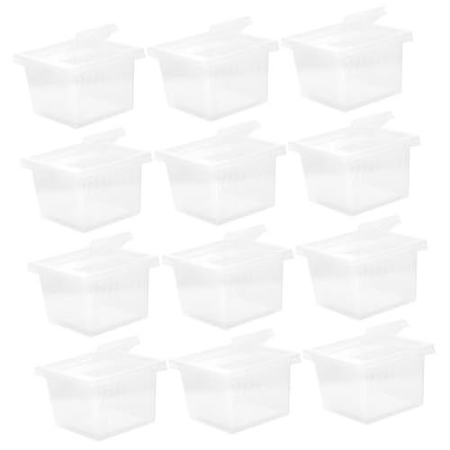 TOYANDONA 12 Stück Teiliges Transparentes Reptilien Terrarium aus Robustem Kunststoff Premium Insekten und Reptilienbox mit Großer Fläche Geruchsneutral Wetterbeständig Geeignet für von TOYANDONA