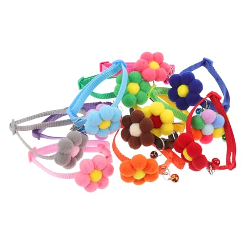 TOYANDONA 12 Teiliges Set Mit Halsbändern Und Schnallen Für Partys Outdoor Fotoshootings Mit Haustieren Mehrfarbig Welpenkleidung Outfits Veranstaltungen Alltagsaktivitäten Und von TOYANDONA