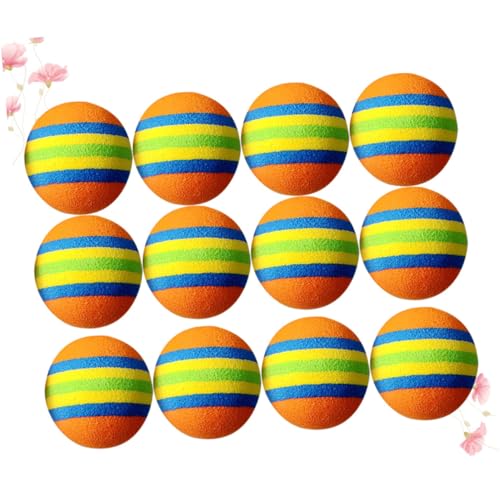 TOYANDONA 12Stücke Eva Bälle für Katzen Interaktive Haustier Spielbälle mit Streifenmuster Leichte Schaumstoffkugeln für Indoor Training und Spielspaß Orange Gelb Grün TOYANDONA 12Stücke Eva Bälle für Katzen Interaktive Haustier Spielbälle mit Streifenmuster Leichte Schaumstoffkugeln für Indoor Training und Spielspaß Orange Gelb Grün von TOYANDONA