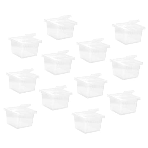 TOYANDONA 12stücke Spinnen Terrarium Haushalt Reptilien Box Schlangenkäfig Aus Kunststoff Fütterungskäfig Für Reptilien Belüftender Grillenhalter Tragbare Reptilienbox von TOYANDONA