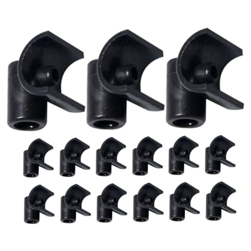 TOYANDONA 15 Stück Automatischer Trinknapfhalter Hühnerbecher Bausatz geflügel tränke wasserschlauch wasserspänder hähnchentränken armaturen Tauben-Wasserspender-T-Shirts Plastik Black von TOYANDONA