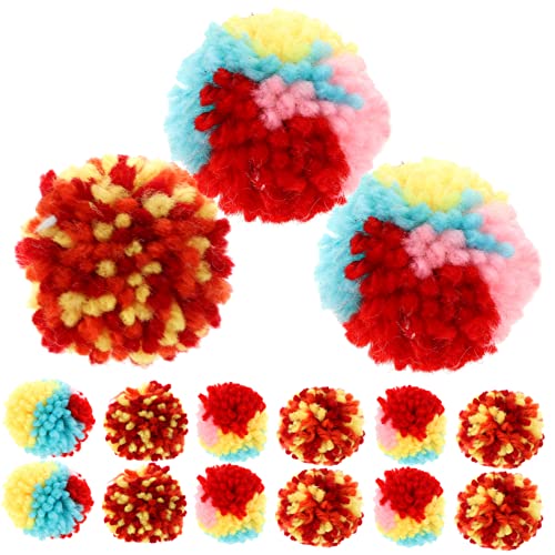 TOYANDONA 15 Stück Teiliges Bunte Plüsch Katzenbälle Katzenspielzeug Katzenminze Langlebige Kuschelspielzeuge für Kätzchen zur Beschäftigung Drinnen gegen Langeweile Zufällige Farbe von TOYANDONA