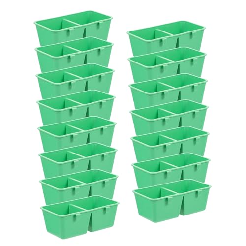 TOYANDONA 15stücke Teiliges Vogelkäfig Futterbehälter Für Papageien Praktische Futter Wasserschalen Aus Plastik Für Wellensittiche Nymphensittiche Und Andere Vögel TOYANDONA 15stücke Teiliges Vogelkäfig Futterbehälter Für Papageien Praktische Futter Wasserschalen Aus Plastik Für Wellensittiche Nymphensittiche Und Andere Vögel von TOYANDONA