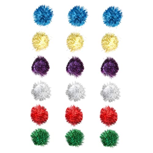 TOYANDONA 18 Stück Teiliges Glitzer Tinsel Bälle Katzenspielzeug Pom Bälle für Interaktives für Katzenliebhaber Beschäftigung Ihrer Katze Zufällige Farbe Zufällige Farbe TOYANDONA 18 Stück Teiliges Glitzer Tinsel Bälle Katzenspielzeug Pom Bälle für Interaktives für Katzenliebhaber Beschäftigung Ihrer Katze Zufällige Farbe Zufällige Farbe von TOYANDONA