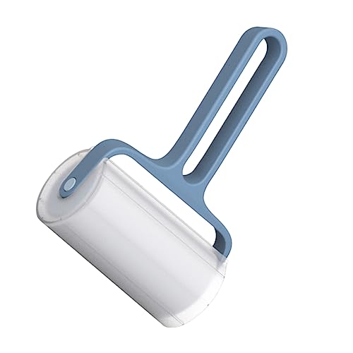 TOYANDONA 1Pc Roller Haaraufkleber Tierhaarrolle Haarentfernerrolle Tierhaar Fusselrolle Stoff Kleidung Haarentfernungsrolle Mini Fusselrolle Kleiderrolle Rollen Fell Klebeband Blau von TOYANDONA