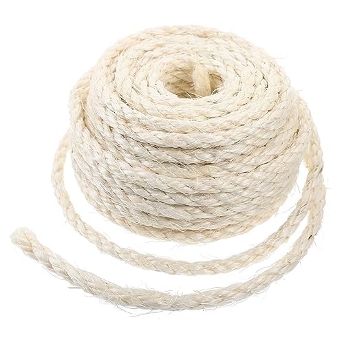 TOYANDONA 1Rolle Natürliches Sisalseil DIY Katzenkratzerseil für Kratzbaum und Katzenmöbel Reparieren und Gestalten von Kratzflächen TOYANDONA 1Rolle Natürliches Sisalseil DIY Katzenkratzerseil für Kratzbaum und Katzenmöbel Reparieren und Gestalten von Kratzflächen von TOYANDONA