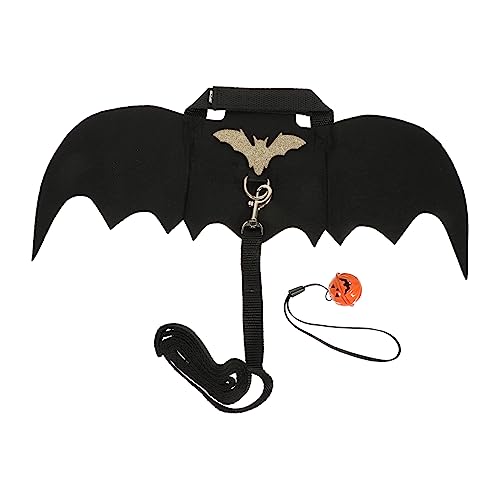 TOYANDONA 1Satz Dekoratives Halloween Kaninchenkostüm mit Bat Flügeln und Leine für Haustiere Hasenbekleidung für Cosplay und Partys Chinchillas TOYANDONA 1Satz Dekoratives Halloween Kaninchenkostüm mit Bat Flügeln und Leine für Haustiere Hasenbekleidung für Cosplay und Partys Chinchillas von TOYANDONA