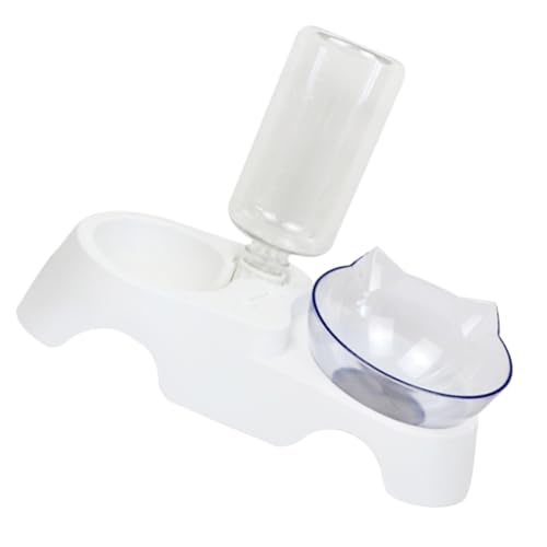 TOYANDONA 1Satz Futter Und Wassernapf Für Katzen Und Kleine Automatischer Wasserzulieferer Mit Stabiler Basis Für Bequemes Fressen Langlebiges Material von TOYANDONA