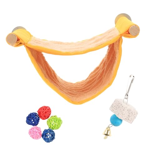 TOYANDONA 1Satz Hängematte Für Papageien Und Nager Teiliges Mit Bunten Spielzeugen Bissresistent Für Käfige Sicheres Nest Für Hamster von TOYANDONA