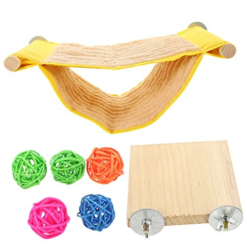 TOYANDONA 1Satz Hängemattenbett für Kleine Haustiere Warmes Nest für Hamster Meerschweinchen und Frettchen Teiliges Spielzeugball für Winter von TOYANDONA