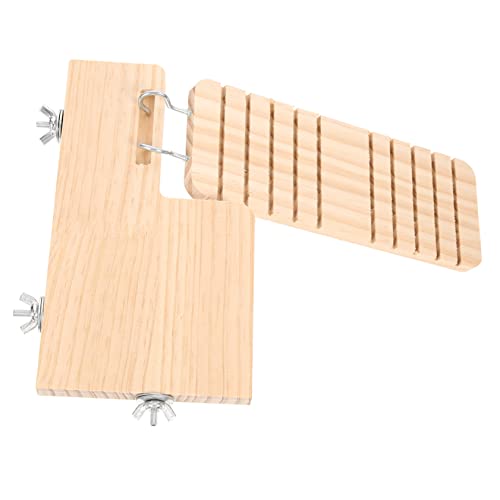 TOYANDONA 1Satz Hamster Holzplattform mit Wasserdichter für Haustiere für Hamster und Kleintiere Fördert Bewegung und Koordination Stabiles Klettergerüst für Spaß von TOYANDONA