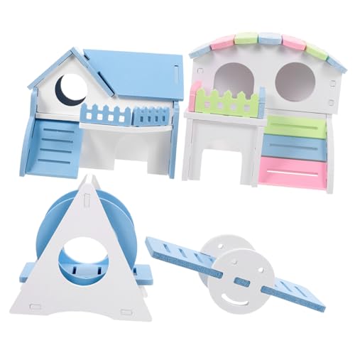 TOYANDONA 1Satz Hamsterhaus Spielplatz Teiliges Plastikversteck Für Hamster Und Kleine Vielseitig Dekorierbar Und Schlafen von TOYANDONA