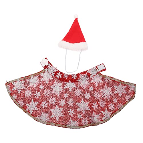 TOYANDONA 1Satz Haustierkostüm Für Katzen Lustige Weihnachtskleidung Mit Weihnachtsmann Hut Und Umhang Für Partys Und Fotoshootings Langlebig Und Bequem von TOYANDONA