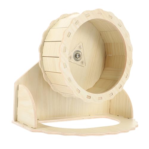 TOYANDONA Hamsterrad aus Holz für Kleine Haustiere Kreatives Laufspielzeug mit Halterung rutschfest und Hautfreundlich für Hamster Mäuse und Kleintiere TOYANDONA Hamsterrad aus Holz für Kleine Haustiere Kreatives Laufspielzeug mit Halterung rutschfest und Hautfreundlich für Hamster Mäuse und Kleintiere von TOYANDONA