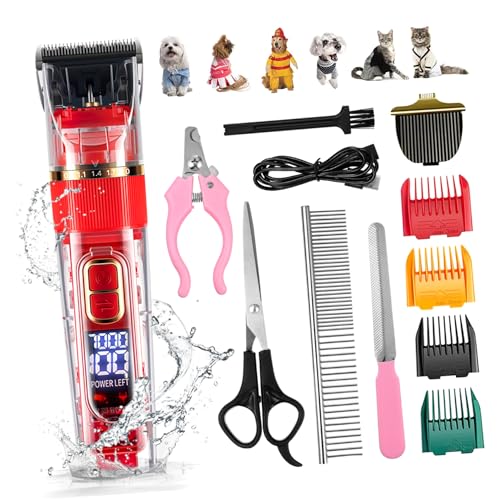 TOYANDONA 1Satz Hundepflege Haarschneidemaschine Geräuscharm Wiederaufladbar mit LED Bildschirm für Katzen Vielseitigem Zubehör zur Einfachen Fellpflege Teilig TOYANDONA 1Satz Hundepflege Haarschneidemaschine Geräuscharm Wiederaufladbar mit LED Bildschirm für Katzen Vielseitigem Zubehör zur Einfachen Fellpflege Teilig von TOYANDONA