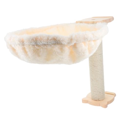 TOYANDONA 1Satz Katzenbaum Hängematte Löffelform Multifunktionales Kätzchenbett Kratzfest Fusselfrei Design für Katzenliebhaber von TOYANDONA
