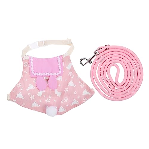 TOYANDONA 1Satz Kleines Haustiergeschirr mit Leine für Verstellbares Atmungsaktives Outfit aus Partys und Tägliche TOYANDONA 1Satz Kleines Haustiergeschirr mit Leine für Verstellbares Atmungsaktives Outfit aus Partys und Tägliche von TOYANDONA