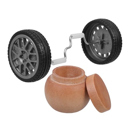 TOYANDONA Vogelrad Aus Holz Für Papageien Balance-trainingsgerät Mit Futternapf Geeignet Für Kleine Bis Mittelgroße Vögel Spielzeug Für Täglichen Gebrauch von TOYANDONA