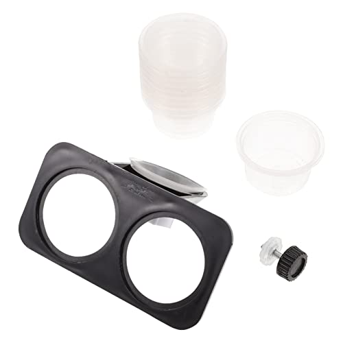 TOYANDONA 1Satz Stabiler Eidechsen Feeder mit Saugnapf Wandmontierte Wasserschale für Reptilien Schalen Kompakt und Langlebig für Geckos und Andere Reptilien von TOYANDONA