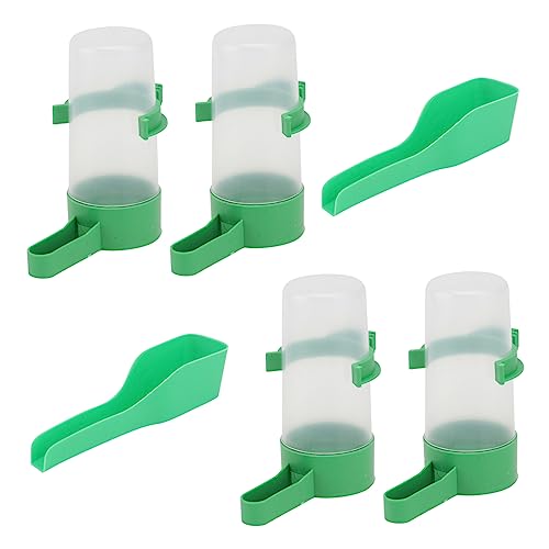 TOYANDONA 1Satz Vogel Trinkschale Automatischer Wasserspender Für Kleine Trinkbehälter Mit Futterlöffeln Sicheres Und Langlebiges Kunststoffdesign Für Papageien Und Andere von TOYANDONA