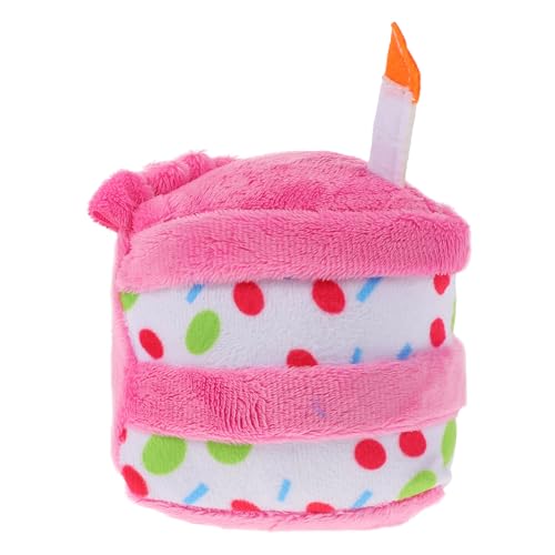 TOYANDONA 1Stück Birthday Cake Dog Toy Squeaky Plush Cake Pet Chew Toy for Relief for Dog Birthdays and Teething Fun TOYANDONA 1Stück Birthday Cake Dog Toy Squeaky Plush Cake Pet Chew Toy for Relief for Dog Birthdays and Teething Fun von TOYANDONA